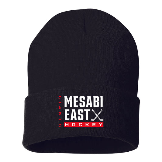 Mesabi East Hockey Solid 12" Cuffed Beanie