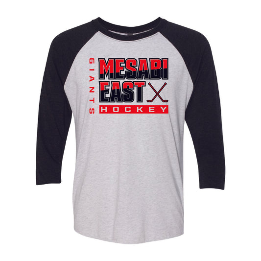 Mesabi East Hockey Unisex Raglan Shirt