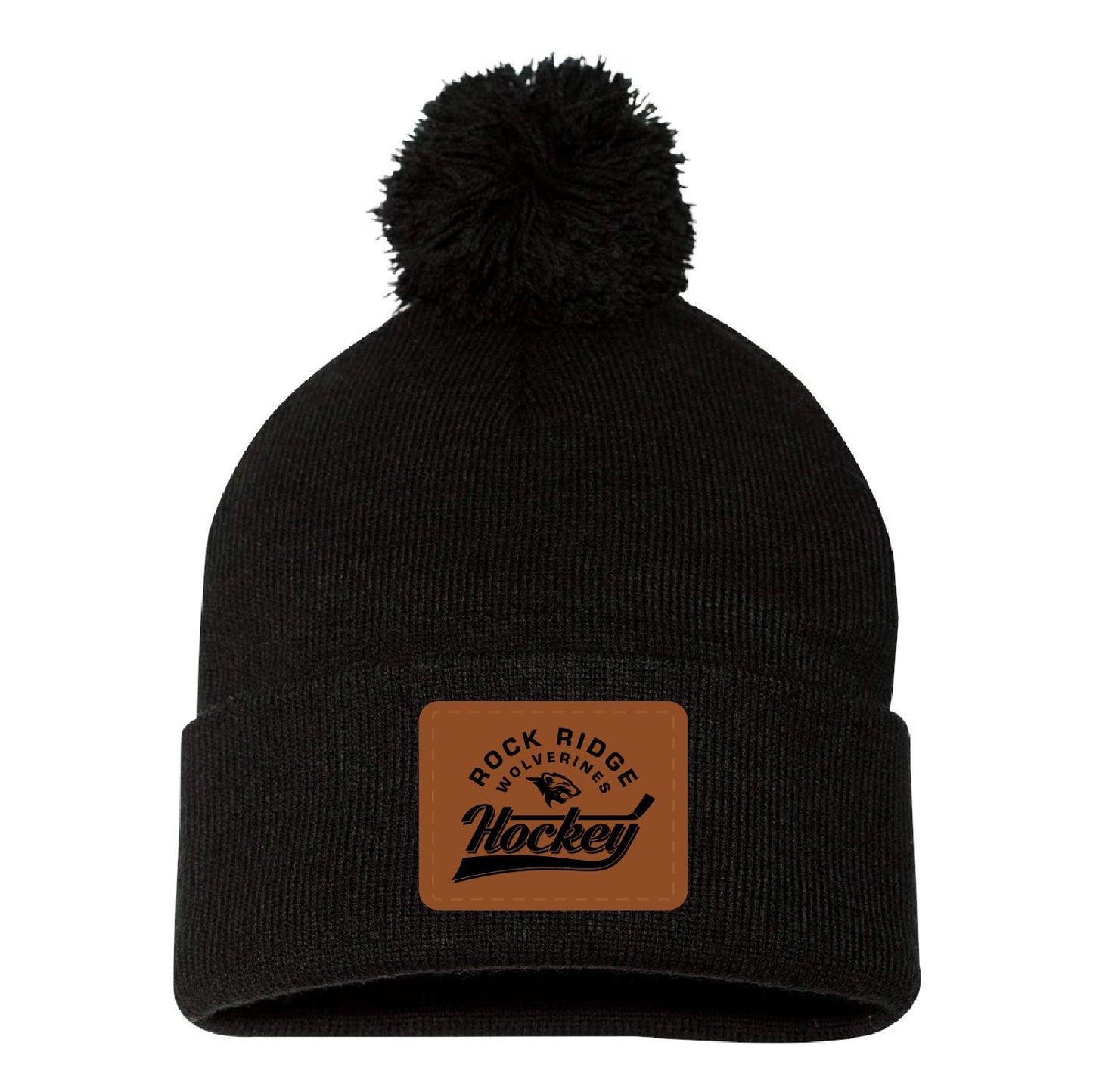 Rock Ridge Wolverine Peewee & Bantam Pom-Pom Cuffed Beanie