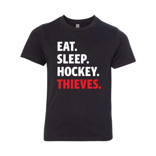 Thieves AAA Hockey Youth CVC Short Sleeve Crew Eat. Sleep. Hockey. Thieves