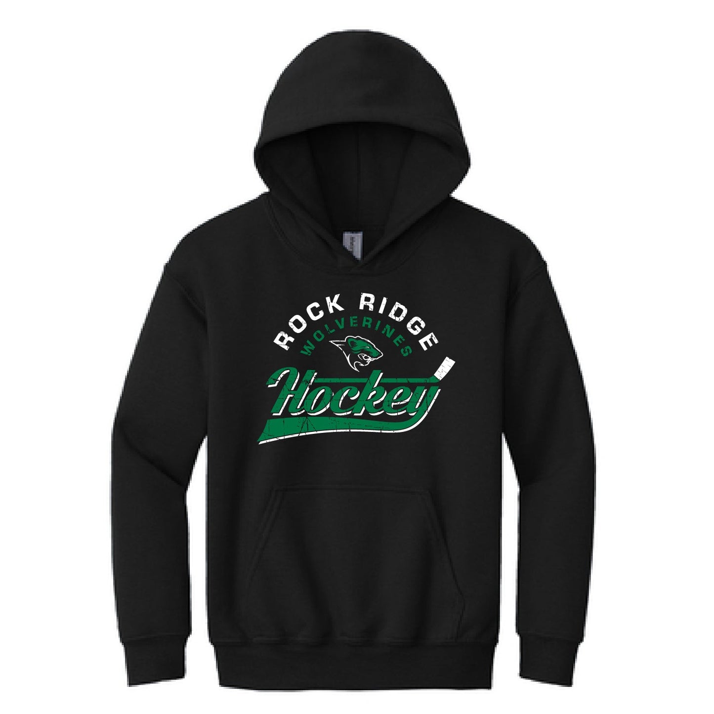 Rock Ridge Wolverine Peewee & Bantam Youth Hooded Sweatshirt