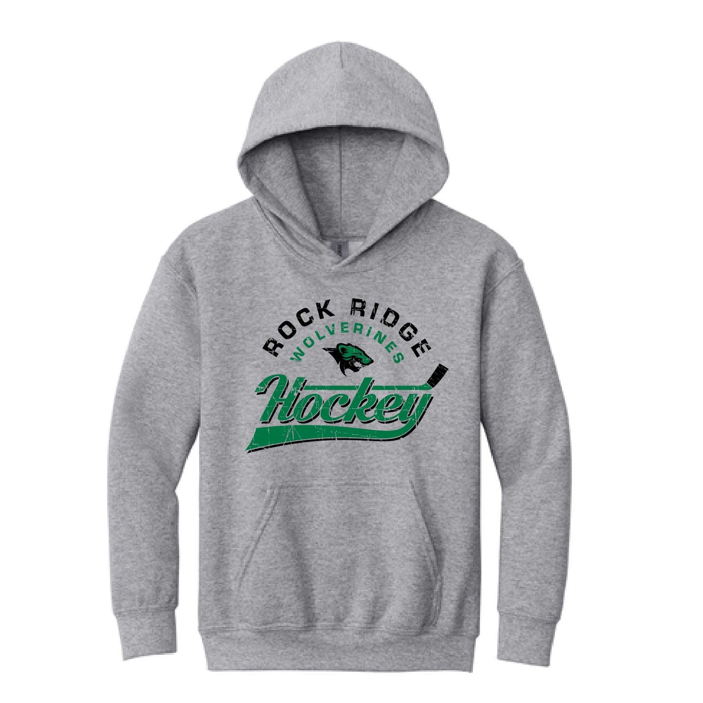 Rock Ridge Wolverine Peewee & Bantam Youth Hooded Sweatshirt