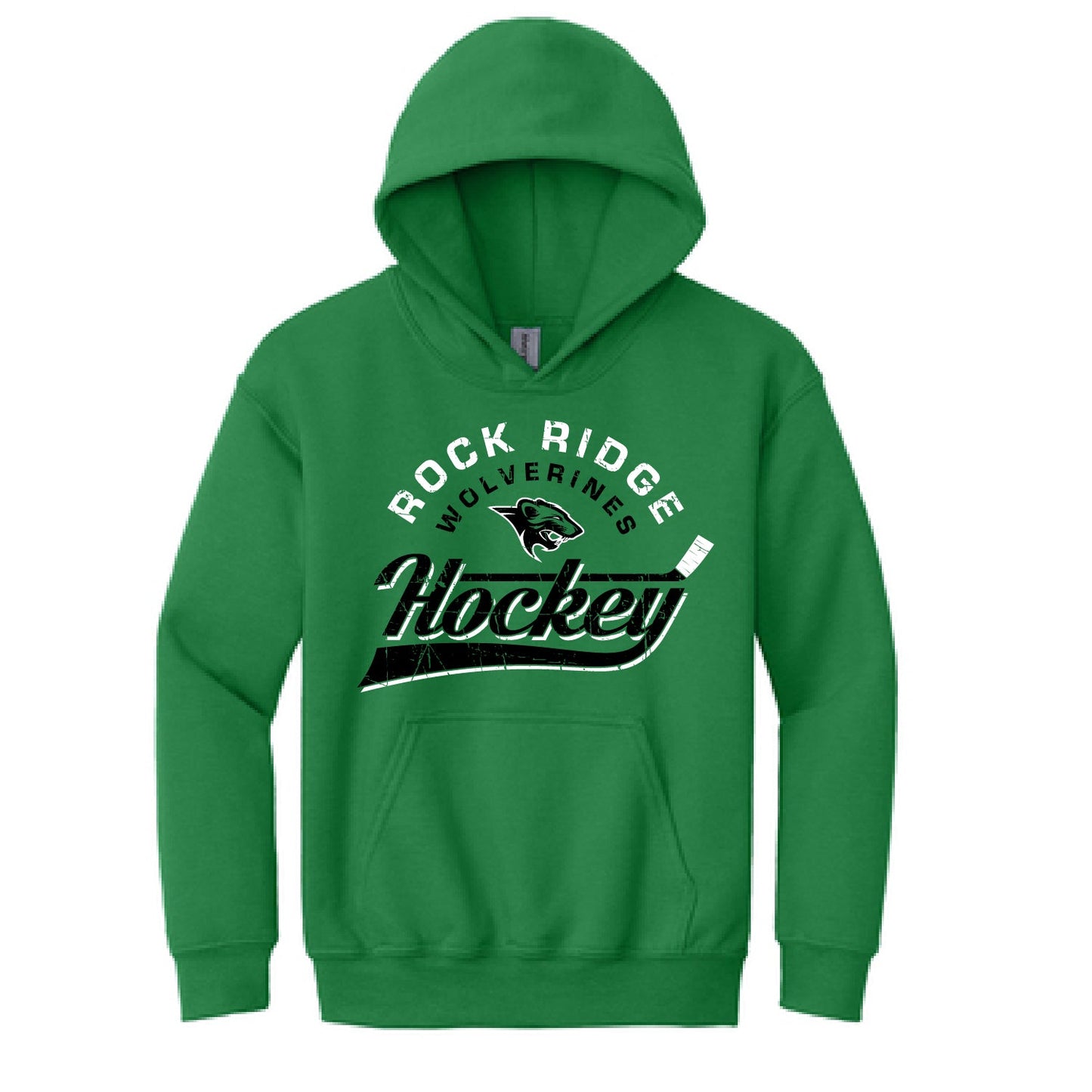 Rock Ridge Wolverine Peewee & Bantam Youth Hooded Sweatshirt