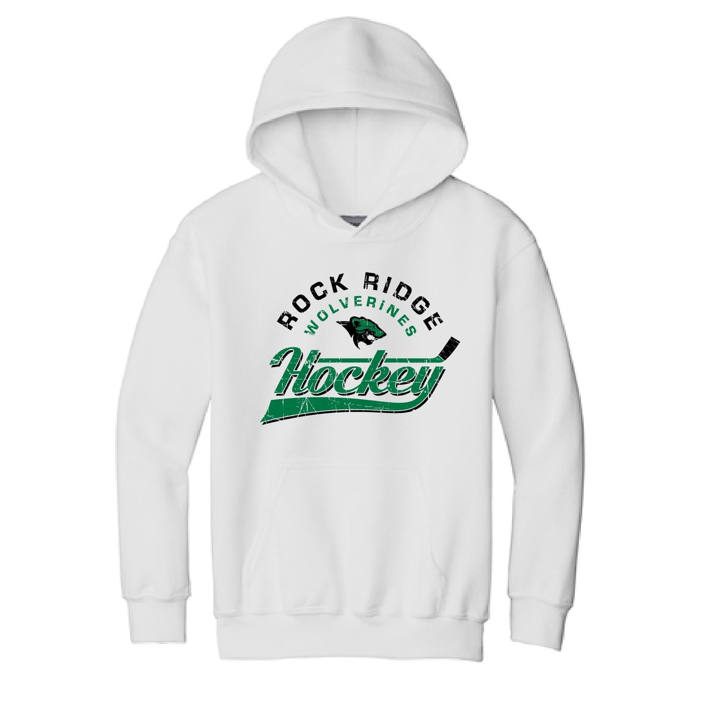 Rock Ridge Wolverine Peewee & Bantam Youth Hooded Sweatshirt