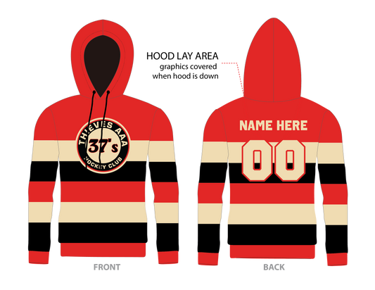 Thieves AAA Hockey ADULT Polyester Sublimated Hoodie