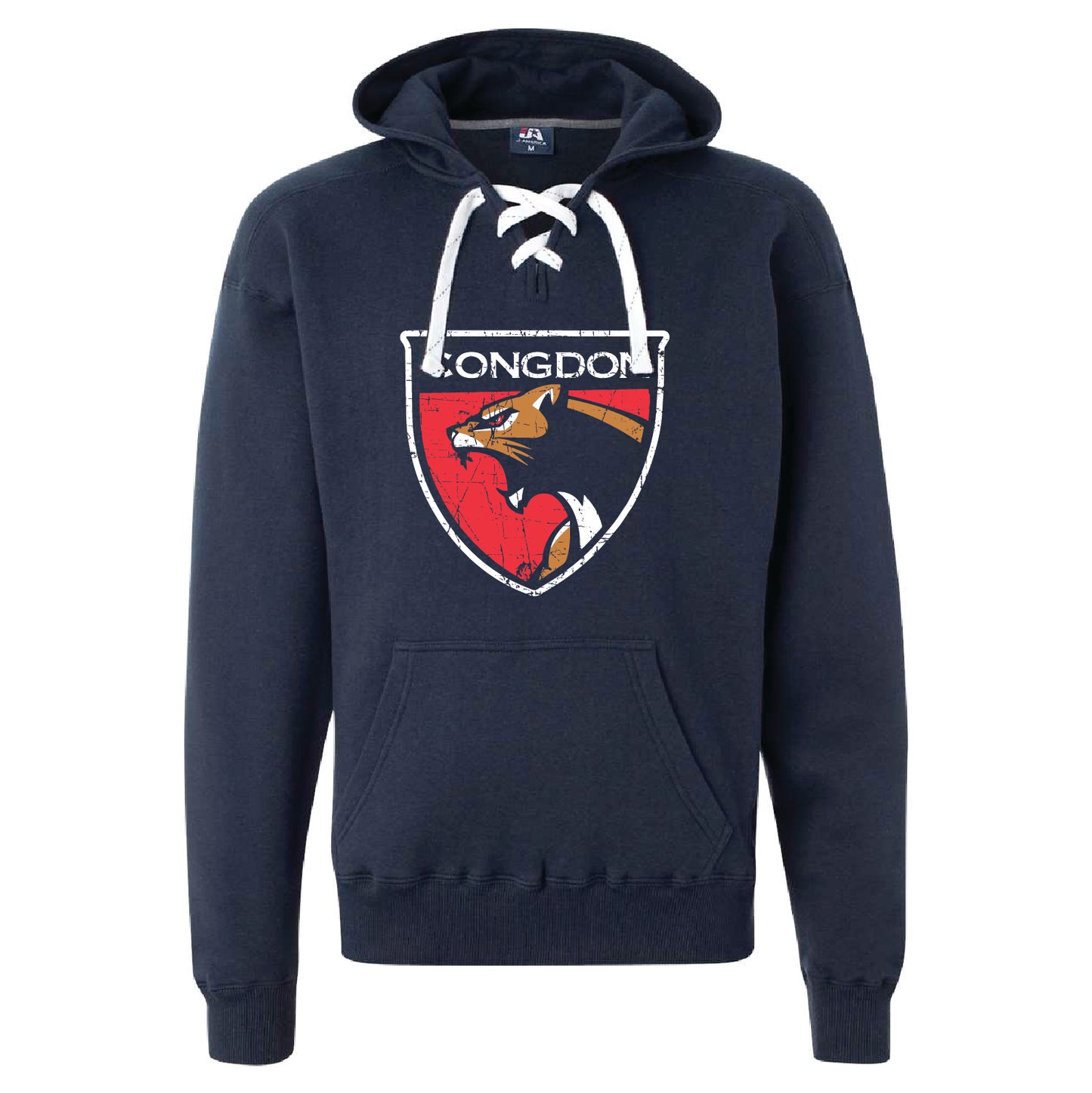 Congdon Unisex Sport Lace Hooded Sweatshirt