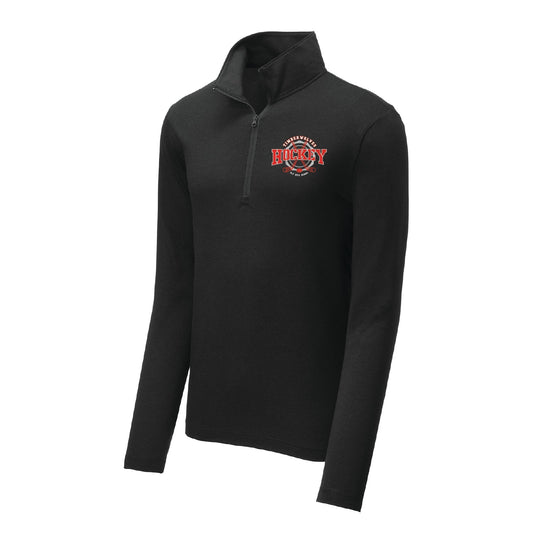 Ely Hockey UNISEX Tri-Blend Wicking 1/4-Zip Pullover - DSP On Demand